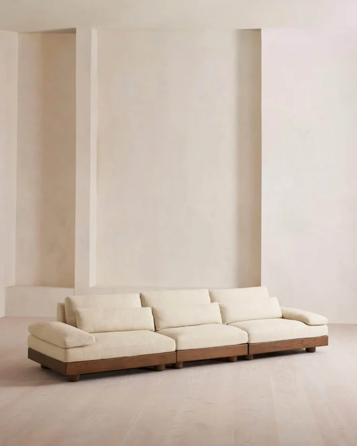 Sectional Sofa Japandi Style