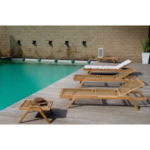 rattan teak sunbed lounger villas bali and lombok furniture