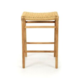 modern teak wood barstool with rope natural bali hotel villa project