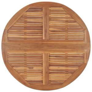 exporter teak wood top table round from indonesia