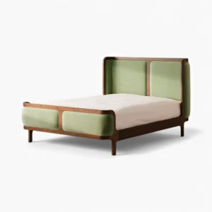 Braunne BedframeBraunne Mid-Century Modern Wood Bed Frame