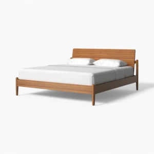 Briann Mid-Century Modern Wood Bed Frame