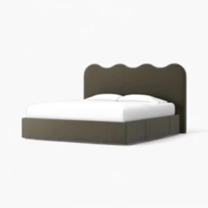 Klie Scalloped Upholstered Bed Frame