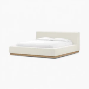 Ramone Bed with Wood Base Accent