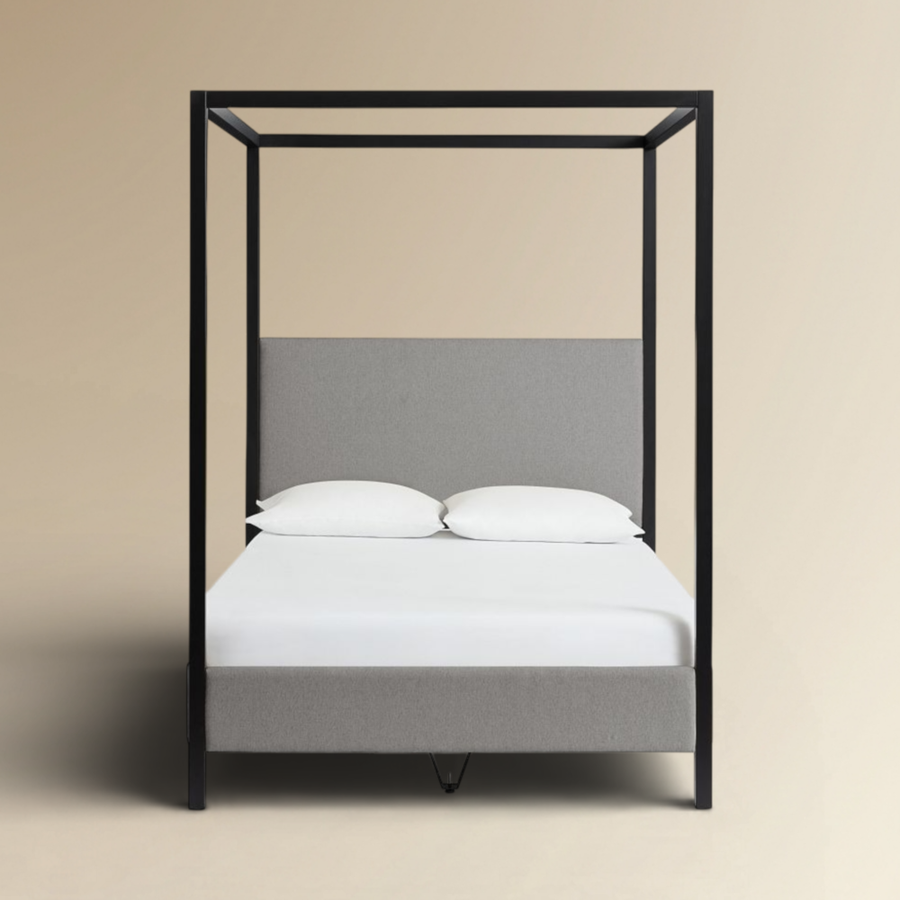 modern minimalist four poster bed