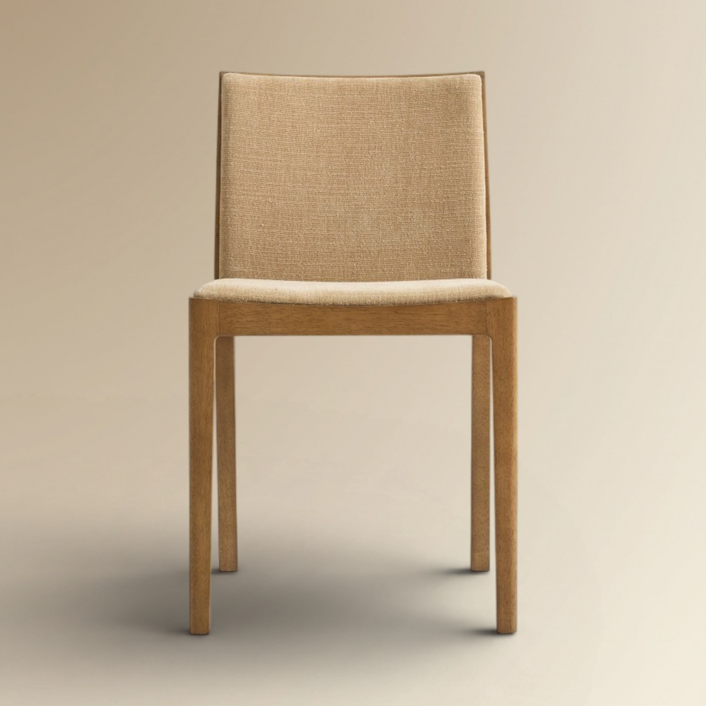 Lewwis Minimalist Teak Dining Chair Refined Modern Seating