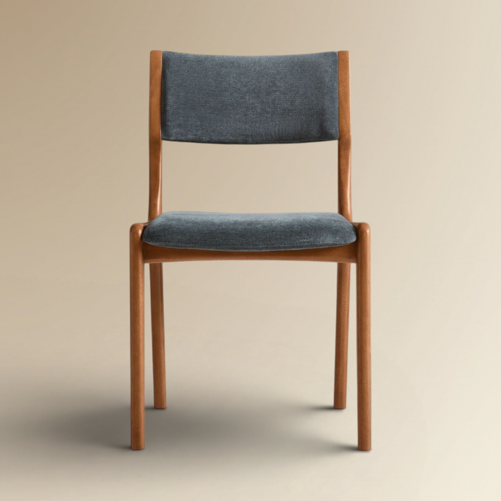 Prestone Modern Walnut Dining Chair Sleek Minimalist Seating